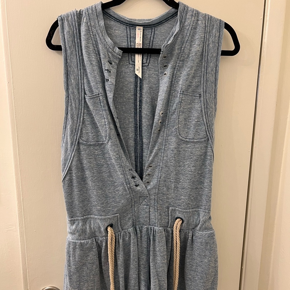 Free People Blue romper with rope